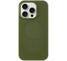 Чохол Silicone Case Full Protective (AA) NO LOGO with MagSafe для Apple iPhone 15 Pro (6.1") Зелений / Cyprus Green