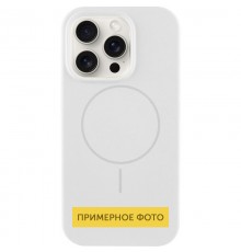 Чохол Silicone Case Full Protective (AA) NO LOGO with MagSafe для Apple iPhone 15 Plus (6.7") Білий / White