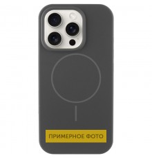 Чохол Silicone Case Full Protective (AA) NO LOGO with MagSafe для Apple iPhone 15 Plus (6.7") Сірий / Dark Gray