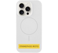 Чохол Silicone Case Full Protective (AA) NO LOGO with MagSafe для Apple iPhone 16 (6.1") Білий / White