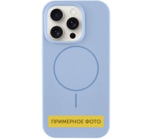 Чохол Silicone Case Full Protective (AA) NO LOGO with MagSafe для Apple iPhone 16 (6.1") Блакитний / Lilac Blue