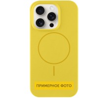 Чохол Silicone Case Full Protective (AA) NO LOGO with MagSafe для Apple iPhone 16 Plus (6.7") Жовтий / Yellow
