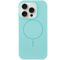 Чохол Silicone Case Full Protective (AA) NO LOGO with MagSafe для Apple iPhone 16 Pro Max (6.9") Бірюзовий / Light Turquoise