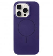 Чохол Silicone Case Full Protective (AA) NO LOGO with MagSafe для Apple iPhone 16 Pro Max (6.9") Фіолетовий / Elderberry