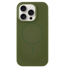 Чохол Silicone Case Full Protective (AA) NO LOGO with MagSafe для Apple iPhone 16 Pro Max (6.9") Зелений / Cyprus Green