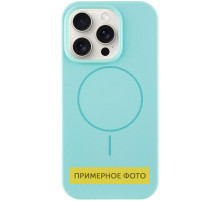 Чохол Silicone Case Full Protective (AA) NO LOGO with MagSafe для Apple iPhone 14 (6.1") Бірюзовий / Light Turquoise