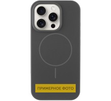 Чохол Silicone Case Full Protective (AA) NO LOGO with MagSafe для Apple iPhone 14 (6.1") Сірий / Dark Gray