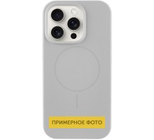 Чохол Silicone Case Full Protective (AA) NO LOGO with MagSafe для Apple iPhone 14 (6.1") Сірий / Light Grey