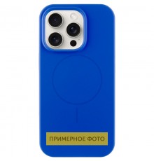 Чохол Silicone Case Full Protective (AA) NO LOGO with MagSafe для Apple iPhone 14 (6.1") Синій / Capri Blue