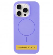 Чохол Silicone Case Full Protective (AA) NO LOGO with MagSafe для Apple iPhone 14 (6.1") Бузковий / Lilac