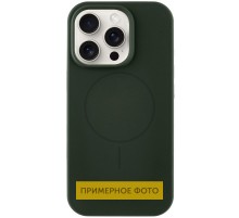 Чохол Silicone Case Full Protective (AA) NO LOGO with MagSafe для Apple iPhone 14 (6.1") Зелений / Dark Olive