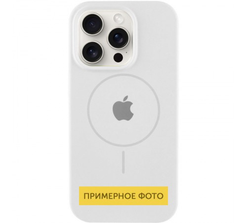Чохол Silicone Case Full Protective (AA) with MagSafe для Apple iPhone 14 (6.1") Білий / White Чохол Silicone Case Full Protective (AA) with MagSafe для Apple iPhone 14 (6.1") Білий / White