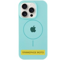 Чохол Silicone Case Full Protective (AA) with MagSafe для Apple iPhone 14 (6.1") Бірюзовий / Light Turquoise