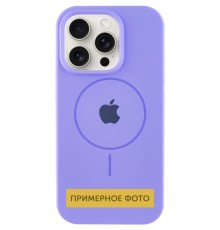 Чохол Silicone Case Full Protective (AA) with MagSafe для Apple iPhone 14 (6.1") Бузковий / Lilac