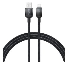Дата кабель Baseus Discolor Series Fast Charging USB to Lightning 2.4A (1m) (P10374900) Cluster Black