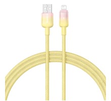 Дата кабель Baseus Discolor Series Fast Charging USB to Lightning 2.4A (1m) (P10374900) Custard Yellow