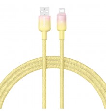 Дата кабель Baseus Discolor Series Fast Charging USB to Lightning 2.4A (1m) (P10374900) Custard Yellow