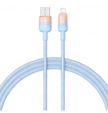 Дата кабель Baseus Discolor Series Fast Charging USB to Lightning 2.4A (1m) (P10374900) Galaxy Blue
