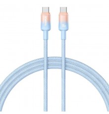 Дата кабель Baseus Discolor Series Fast Charging Type-C to Type-C 100W (1m) (P10374902) Galaxy Blue