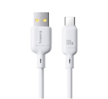 Дата кабель Baseus Silky Series OS Fast Charging USB to Type-C 100W (2m) (P10377703) Moon White