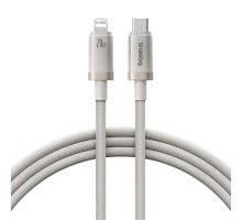 Дата кабель Baseus Titanium Alloy Fast Charging Type-C to Lightning 20W (1m) (P10378101) Galaxy Titanium Gold