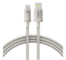 Дата кабель Baseus Titanium Alloy Fast Charging USB to Type-C 100W (1m) (P10378102) Galaxy Titanium Gold