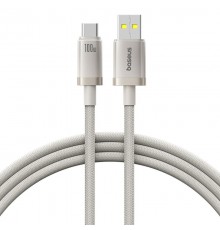 Дата кабель Baseus Titanium Alloy Fast Charging USB to Type-C 100W (1m) (P10378102) Galaxy Titanium Gold