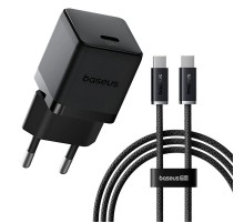 МЗП Baseus Palm Fast Charger 30W (1USB-C) + кабель Type-C to Type-C (P10111605113-01) Cluster Black