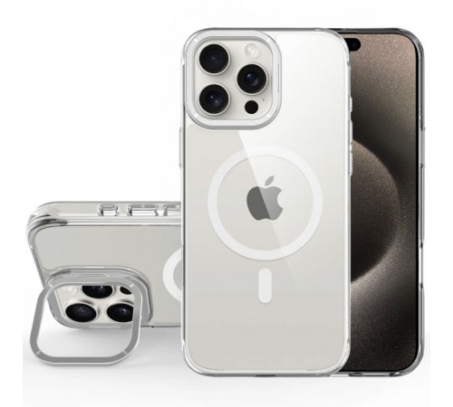 Чохол TPU Space Case Apex with MagSafe для Apple iPhone 15 Pro (6.1") Silver Чохол TPU Space Case Apex with MagSafe для Apple iPhone 15 Pro (6.1") Silver