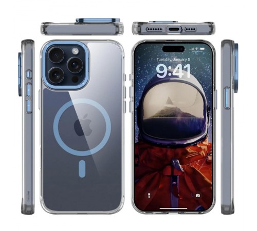 Чохол TPU Space Case Apex with MagSafe для Apple iPhone 15 Pro Max (6.7") Navy Blue Чохол TPU Space Case Apex with MagSafe для Apple iPhone 15 Pro Max (6.7") Navy Blue
