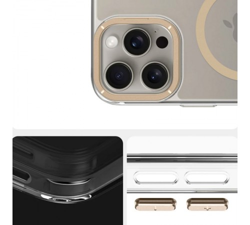 Чохол TPU Space Case Apex with MagSafe для Apple iPhone 16 Pro Max (6.9") Gold Чохол TPU Space Case Apex with MagSafe для Apple iPhone 16 Pro Max (6.9") Gold