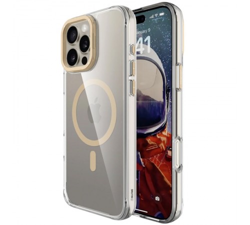 Чохол TPU Space Case Apex with MagSafe для Apple iPhone 16 Pro Max (6.9") Gold Чохол TPU Space Case Apex with MagSafe для Apple iPhone 16 Pro Max (6.9") Gold