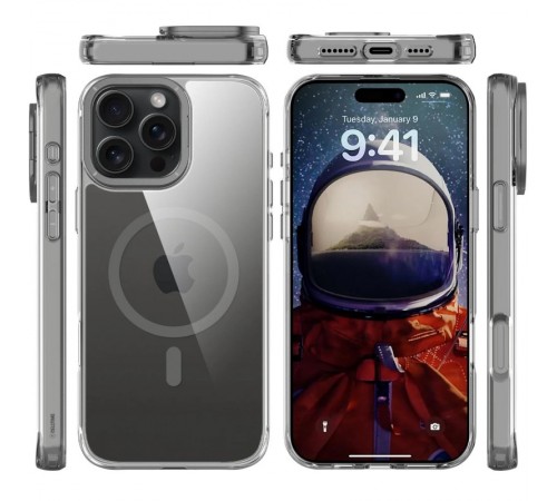 Чохол TPU Space Case Apex with MagSafe для Apple iPhone 16 Pro Max (6.9") Grey Чохол TPU Space Case Apex with MagSafe для Apple iPhone 16 Pro Max (6.9") Grey