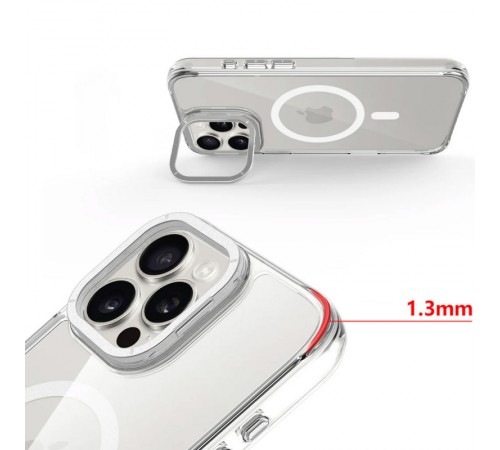 Чохол TPU Space Case Apex with MagSafe для Apple iPhone 16 Pro Max (6.9") Silver Чохол TPU Space Case Apex with MagSafe для Apple iPhone 16 Pro Max (6.9") Silver