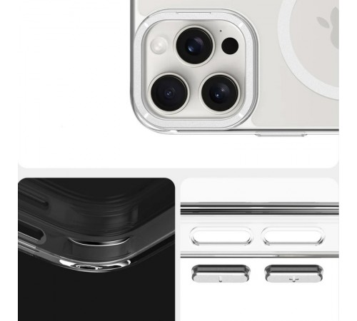 Чохол TPU Space Case Apex with MagSafe для Apple iPhone 16 Pro Max (6.9") Silver Чохол TPU Space Case Apex with MagSafe для Apple iPhone 16 Pro Max (6.9") Silver