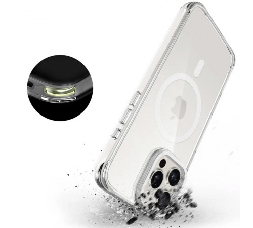 Чохол TPU Space Case Apex with MagSafe для Apple iPhone 16 Pro Max (6.9") Silver Чохол TPU Space Case Apex with MagSafe для Apple iPhone 16 Pro Max (6.9") Silver