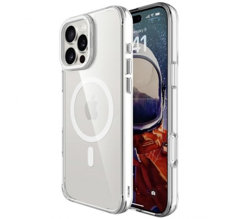 Чохол TPU Space Case Apex with MagSafe для Apple iPhone 16 Pro Max (6.9") Silver Чохол TPU Space Case Apex with MagSafe для Apple iPhone 16 Pro Max (6.9") Silver