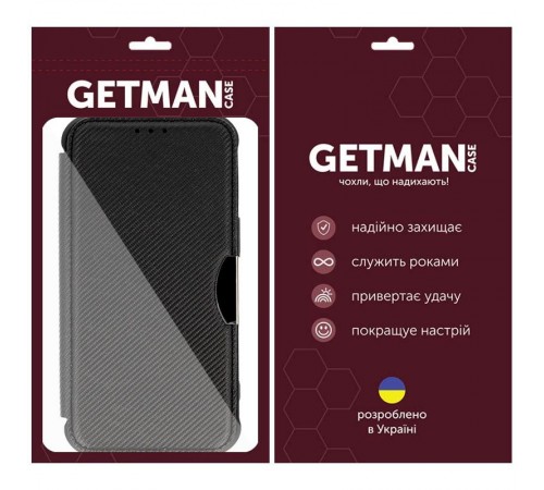 Шкіряний чохол-книжка GETMAN Razor (PU) для Samsung Galaxy A24 4G Black Шкіряний чохол-книжка GETMAN Razor (PU) для Samsung Galaxy A24 4G Black
