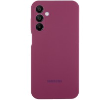 Чохол Silicone Cover Lakshmi Full Camera (AAA) with Logo для Samsung Galaxy A26 5G Бордовий / Plum