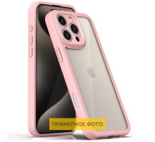 TPU чохол Transparent + Colour 1,5mm для Apple iPhone 16 (6.1") Pink