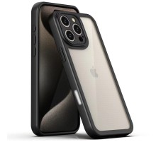 TPU чохол Transparent + Colour 1,5mm для Apple iPhone 16 Pro Max (6.9") Black