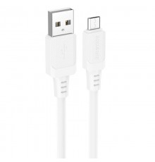 Дата кабель Borofone BX115 Lotto USB to MicroUSB 2.4A (1m) White