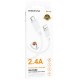 Дата кабель Borofone BX115 Lotto USB to MicroUSB 2.4A (1m) White