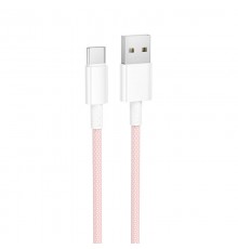 Дата кабель Borofone BX117 Source USB to Type-C 3A (1m) Pink