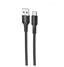 Дата кабель Borofone BX116 Certain USB to Type-C 3A (1m) Black