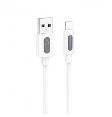Дата кабель Borofone BX114 Structure USB to Lightning 2.4A (1m) White