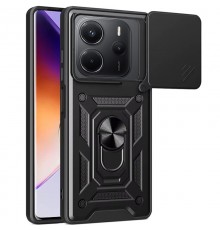 Ударостійкий чохол Camshield Serge Ring для Xiaomi Redmi Note 14 4G (Int. version) Чорний