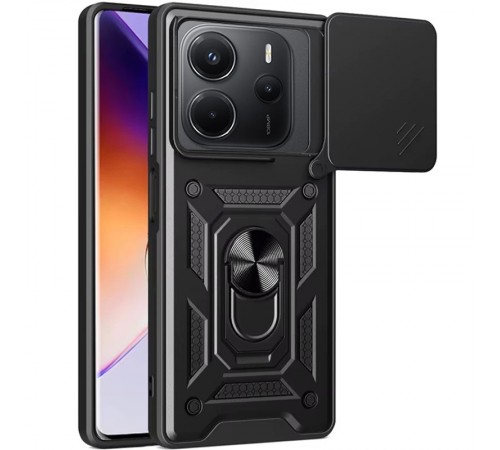 Ударостійкий чохол Camshield Serge Ring для Xiaomi Redmi Note 14 4G (Int. version) Чорний Ударостійкий чохол Camshield Serge Ring для Xiaomi Redmi Note 14 4G (Int. version) Чорний