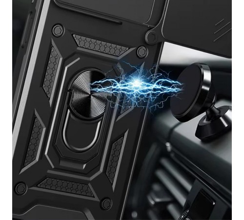 Ударостійкий чохол Camshield Serge Ring для Xiaomi Redmi Note 14 4G (Int. version) Чорний Ударостійкий чохол Camshield Serge Ring для Xiaomi Redmi Note 14 4G (Int. version) Чорний