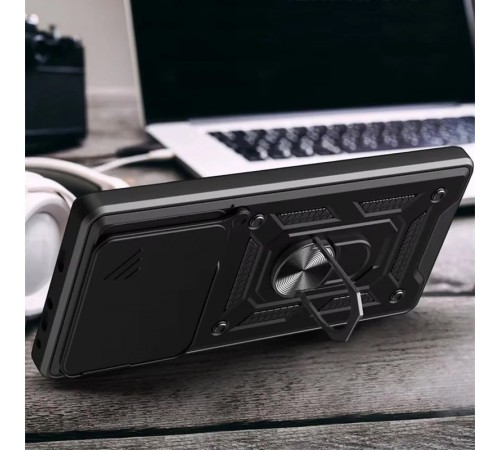 Ударостійкий чохол Camshield Serge Ring для Xiaomi Redmi Note 14 4G (Int. version) Чорний Ударостійкий чохол Camshield Serge Ring для Xiaomi Redmi Note 14 4G (Int. version) Чорний